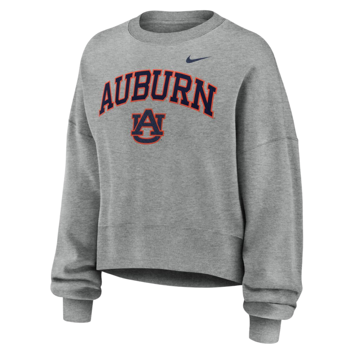 Women's Grey Auburn Arch Crewneck
