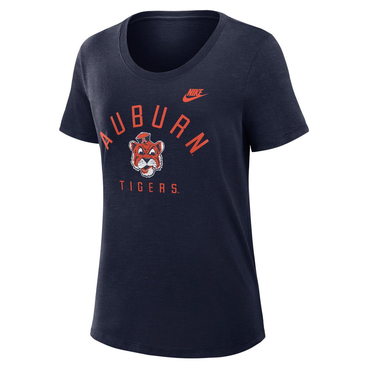 Women's Auburn Navy Nike Legacy Arch Tee