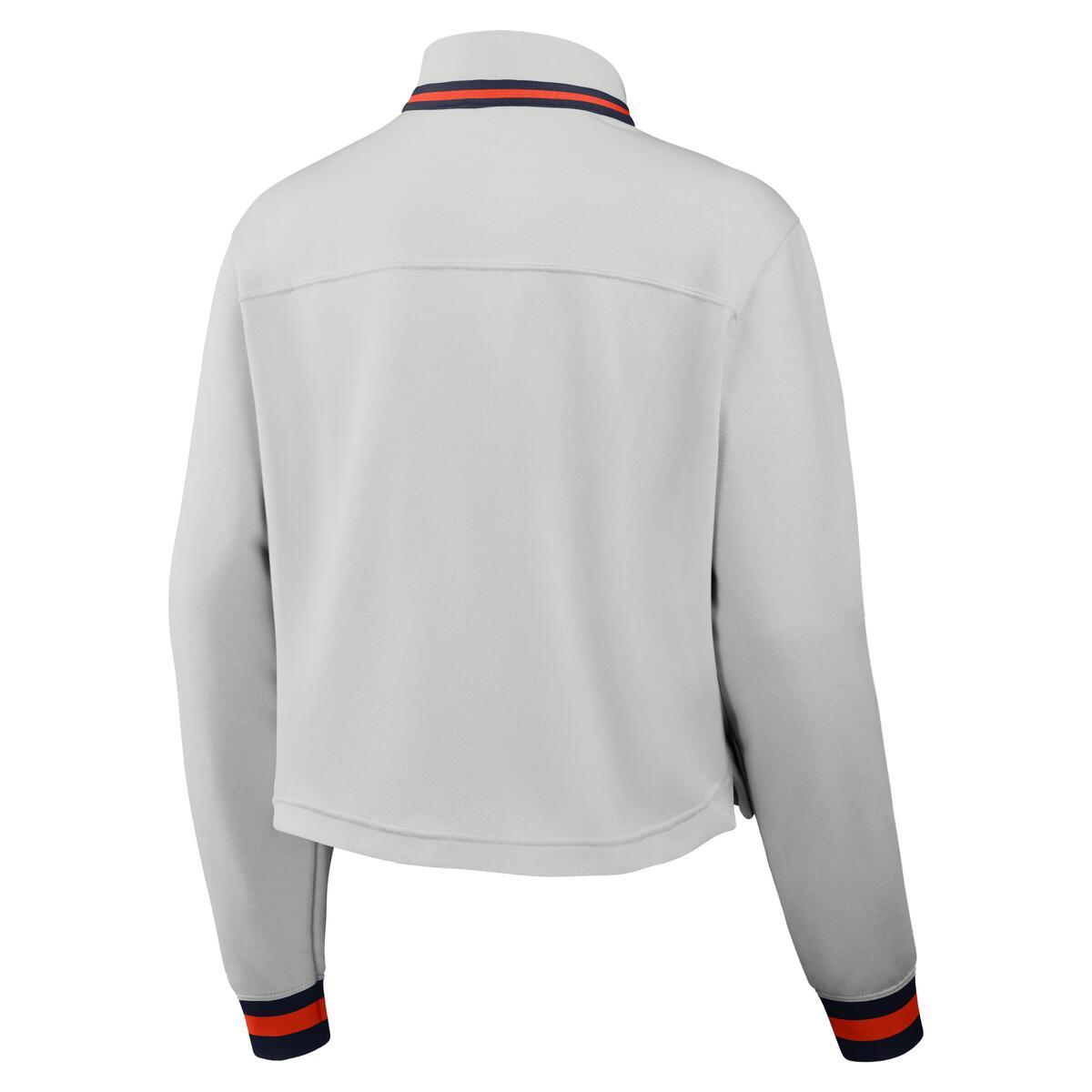 Women's Auburn White Nike Legacy Half Zip Photon Pullover