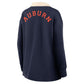 Auburn Navy Nike Essentials Oversized Long Sleeve Polo
