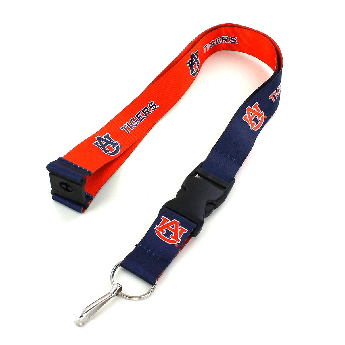 Auburn Navy & Orange Reversible Lanyard