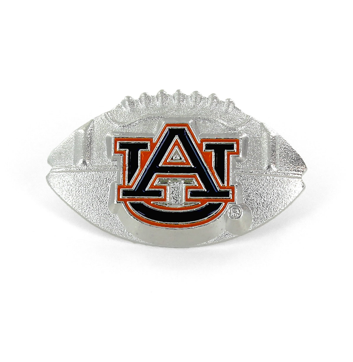 Auburn Sculpted Football Pin