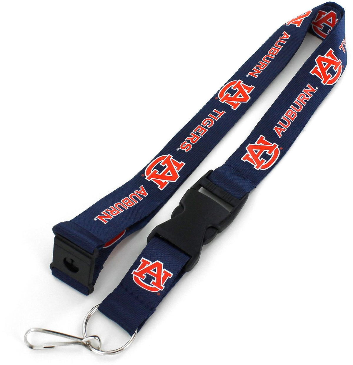 Auburn Navy Woodmark Lanyard