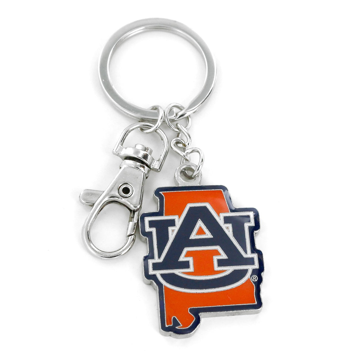 Auburn Heavy State Keychain
