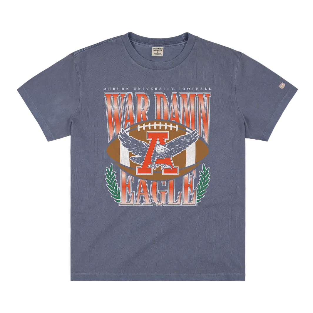 Vintage Auburn Navy "War Damn Eagle" Heavyweight Tee