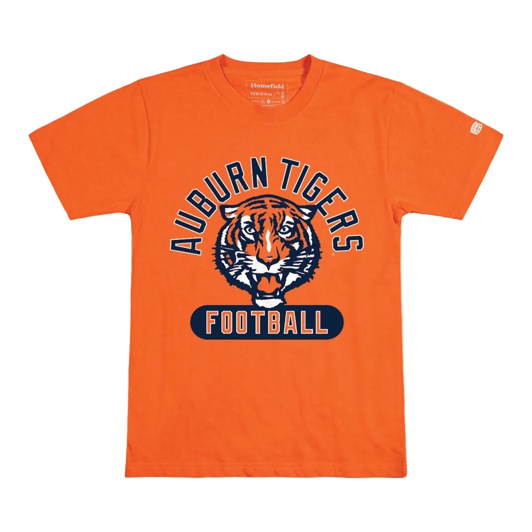 Auburn Orange Football Tee