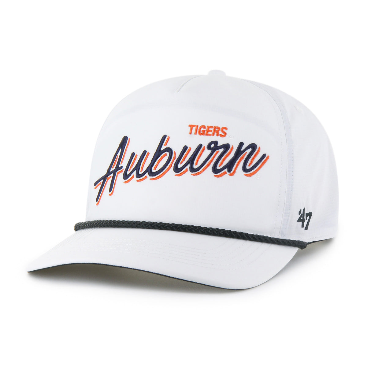 Auburn White Fairway Rope Hitch Hat