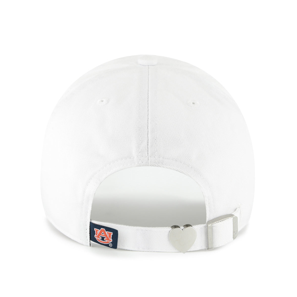 Auburn White Bookstore Trendy Script Clean Up Hat