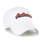 Auburn White Bookstore Trendy Script Clean Up Hat