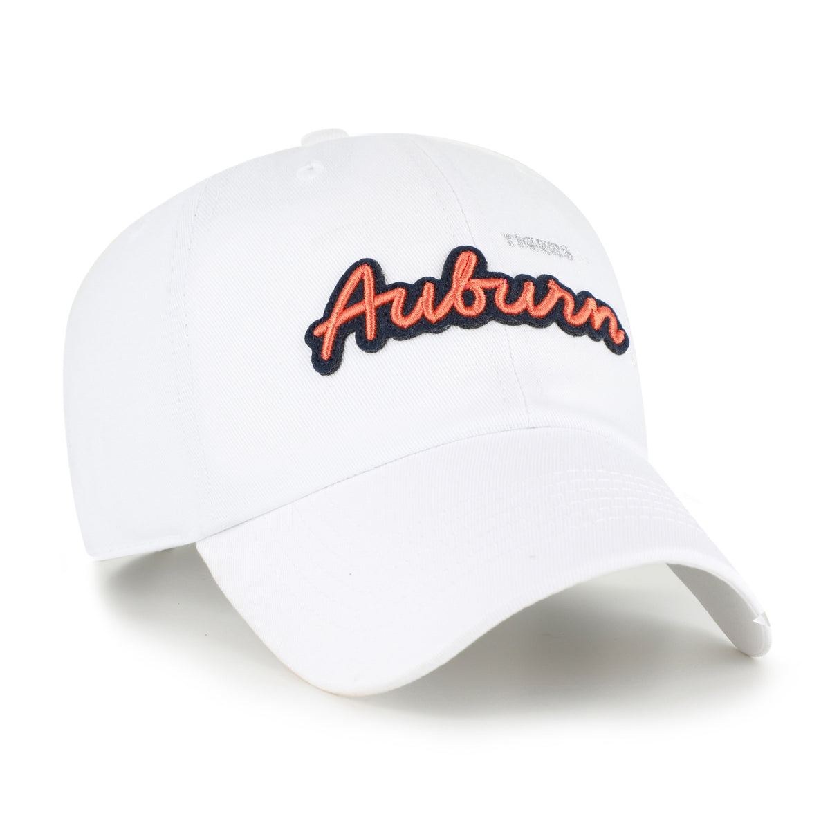 Auburn White Bookstore Trendy Script Clean Up Hat