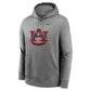 Grey Nike Auburn Logo Hoodie