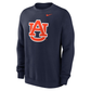Auburn Navy Classic Logo Crewneck