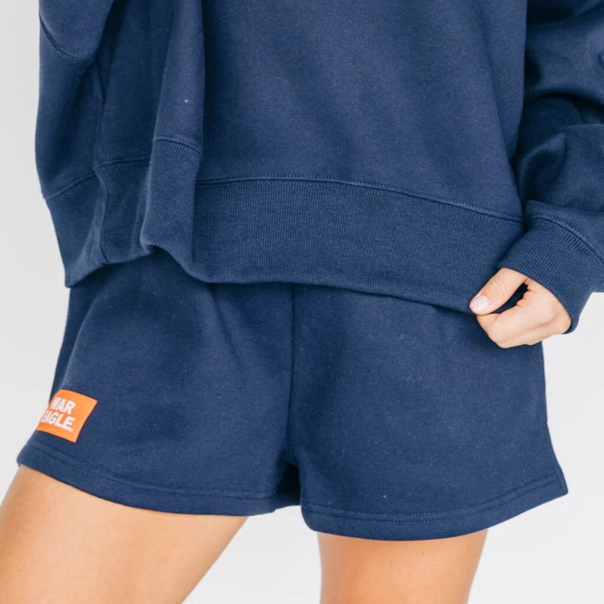 Women's Auburn Navy War Eagle Becca Boxy Shorts
