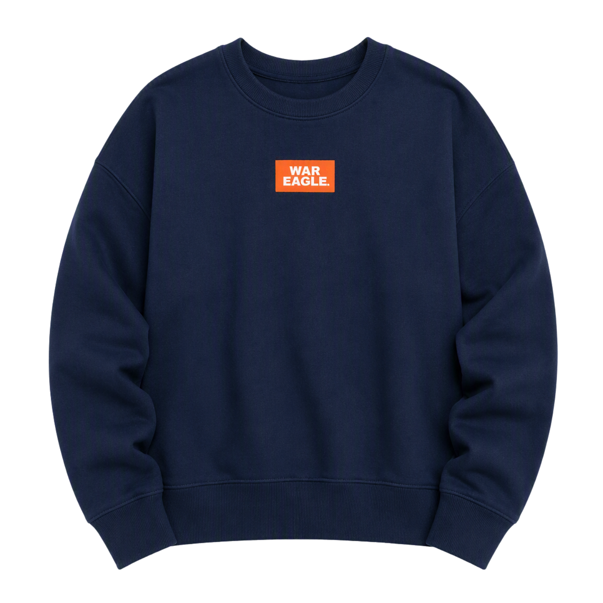 Women's Auburn Navy War Eagle Becca Boxy Crewneck Sweatshirt