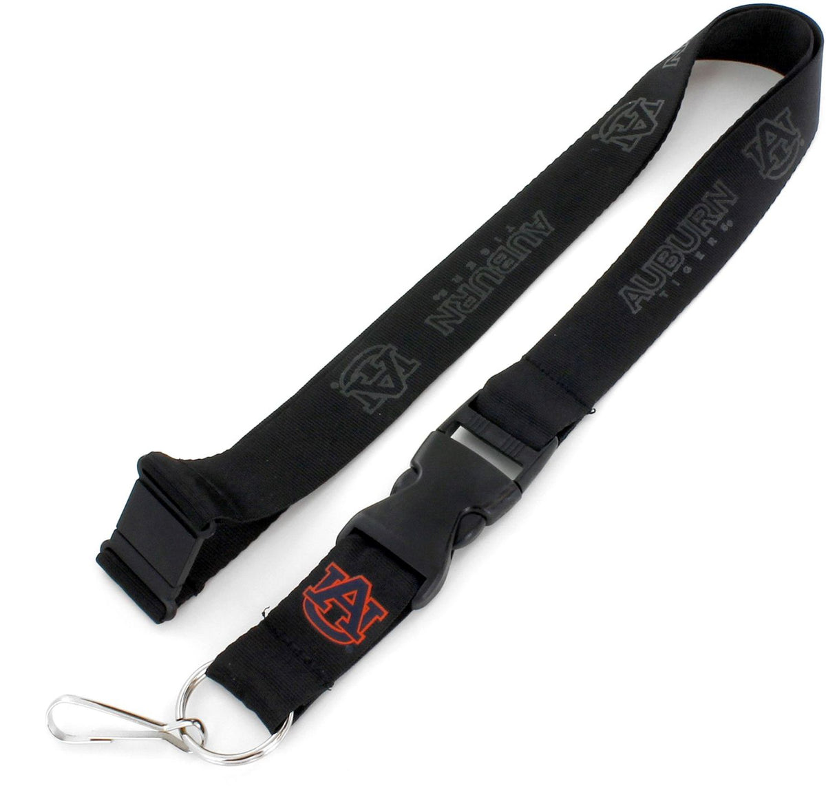 Black Auburn Fashion Lanyard