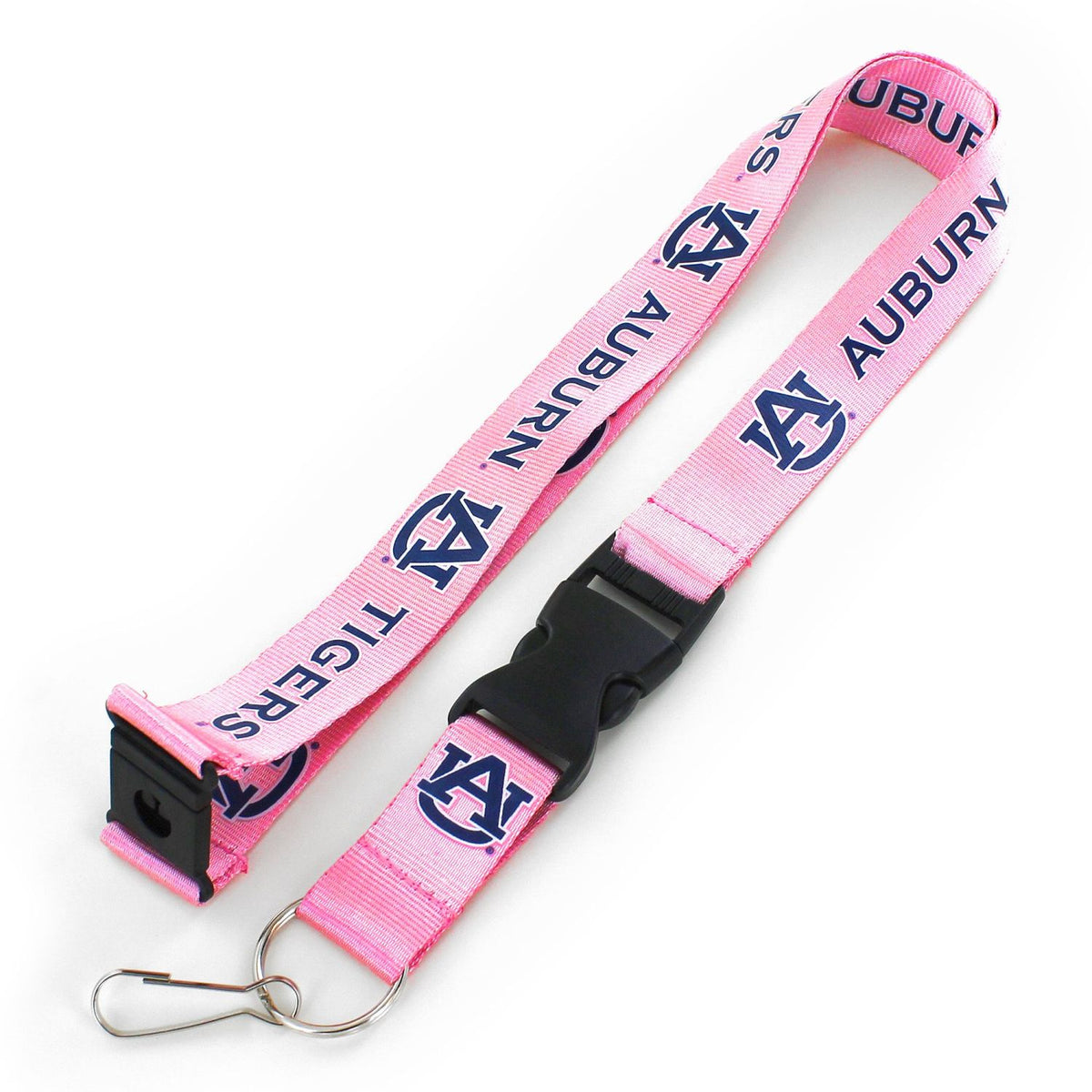 Pink Auburn Woodmark Lanyard